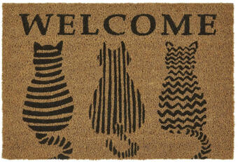 Mömax Fußmatte welcome cats in braun ca.40x60cm Angebot