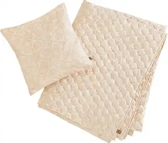Mömax Decke + kissen aida in rosa ca. 140x220cm Angebot