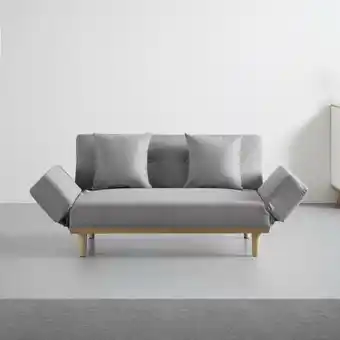 Mömax Schlafsofa 'felicia' inkl. kissen, hellgrau Angebot