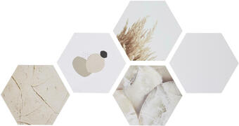 Mömax Bild hexagon, 5er set Angebot