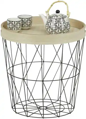 Mömax Beistelltisch in naturfarben/schwarz Angebot