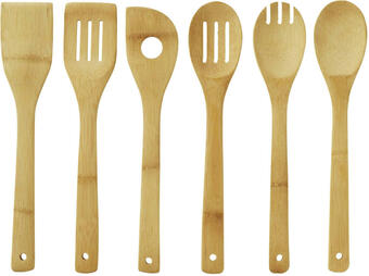 Mömax Küchenhelferset woody aus bambus 6-teilig Angebot
