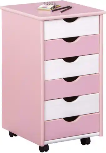 Mömax Rollcontainer in rosa/weiß Angebot