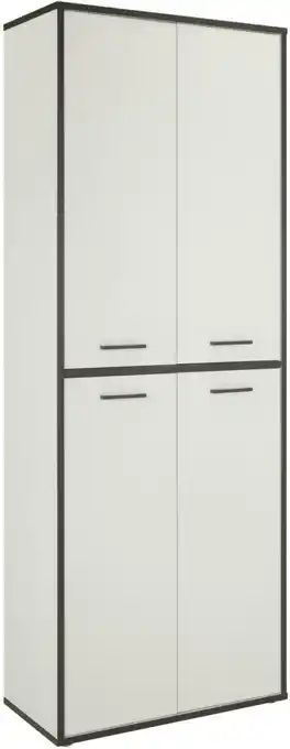Mömax Mehrzweckschrank in grau/weiß Angebot