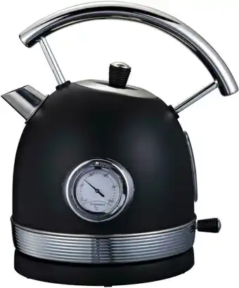 Mömax Wasserkocher retro aus edelstahl in schwarz Angebot