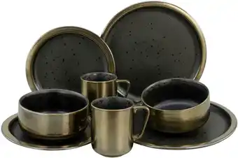 Mömax Kombiservice modern industrial aus steinzeug, 16-teilig Angebot