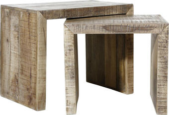 Mömax Beistelltisch in naturfarben massiv Angebot