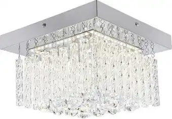 Möbelix Deckenleuchte augustin 25x25 cm mit glas-kristallstäben Angebot