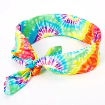Claire's Rainbow tie dye bandana headwrap Angebot
