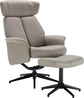 Mömax Relaxsessel in braun mit hocker Angebot