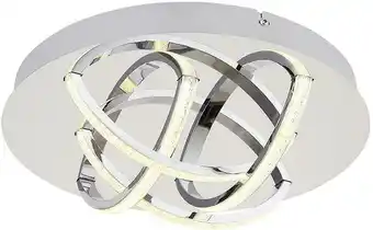 Led-deckenleuchte keana in chromfarben max. 15 watt deckenlampe