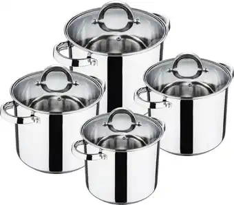 Mömax Kochtopfset family aus edelstahl, 8-teilig Angebot
