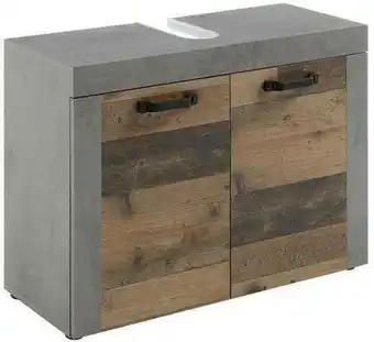 Mömax Waschbeckenunterschrank in anthrazit/eiche ´indiana´ Angebot