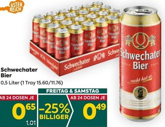 Billa Schwechater Bier 0,5 Liter Angebot