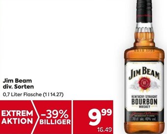 Billa Jim Beam div. Sorten 0,7 Liter Angebot