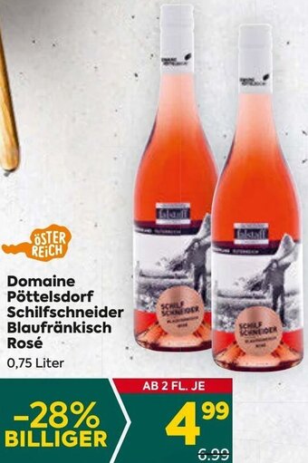 Billa Domaine Pöttelsdorf Schilfschneider Blaufränkisch Rosé 0,75 Liter Angebot