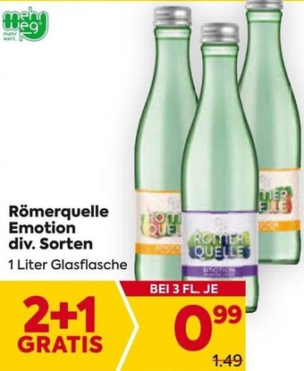 Billa Römerquelle Emotion 1 Liter Angebot