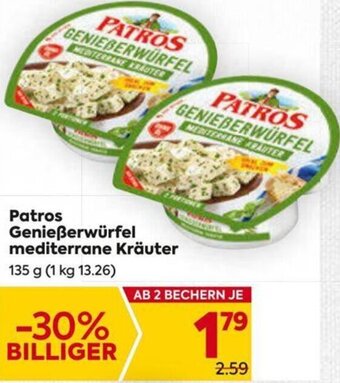 Billa Patros Genießerwürfel Mediterrane Kräuter 135 g Angebot