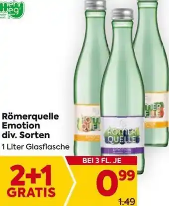 Billa Römerquelle Emotion 1 Liter Angebot