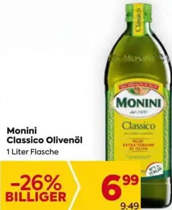 Billa Monini Classico Olivenöl 1 Liter Angebot