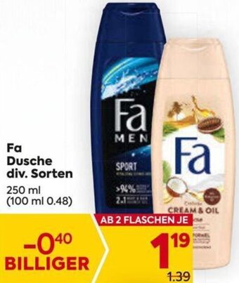Billa Fa Dusche 250 ml Angebot
