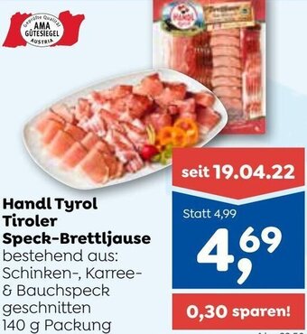 ADEG Handl Tyrol Tiroler Speck-Brettljause 140 g Angebot