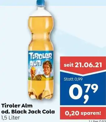 ADEG Tiroler Alm od. Black Jack Cola 1,5 liter Angebot