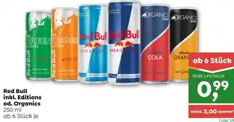 ADEG Red Bull Inkl. Editions Od. Organics 250 ml Angebot