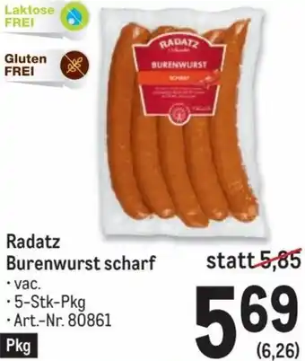 Metro Radatz Burenwurst Scharf Angebot