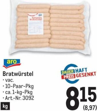 Metro Bratwürstel Angebot