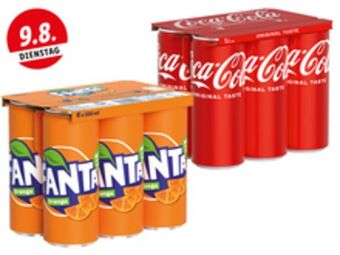 Lidl Cola zero, cola original oder fanta Angebot
