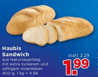 Unimarkt Haubis Sandwich 400g Angebot