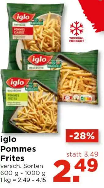 Unimarkt Iglo Pommes Frites 600g - 1000g Angebot