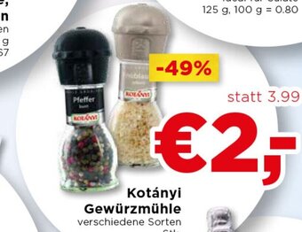 Unimarkt Kotànyi Gewürzmühle Angebot