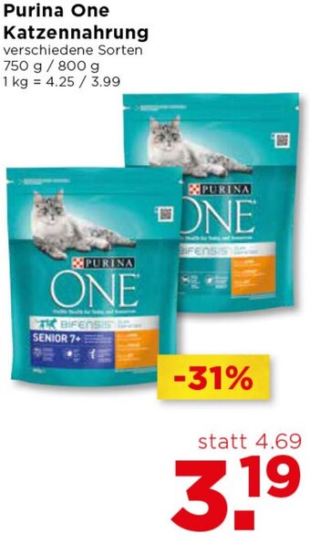 Unimarkt Purina One Katzennahrung 750 g/800 g Angebot