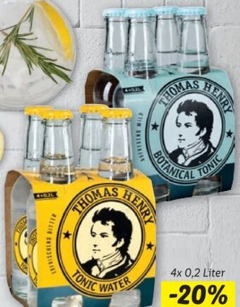 Lidl Thomas Henry Tonic water Angebot