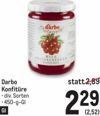 Metro Darbo Konfitüre 450 g Angebot
