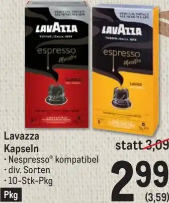 Metro Lavazza Kapseln 10 Stk. Angebot