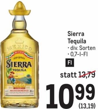 Metro Sierra Tequila 0,7 l Angebot