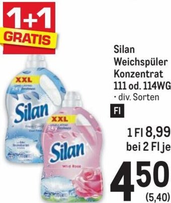 Metro Silan Weichspüler Konzentrat 111 od. 114WG Angebot