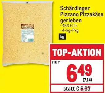 Metro Schärdinger Pizzano Pizzakäse gerieben 4 kg Angebot