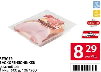 Transgourmet Berger Backofenschinken 500 g Angebot