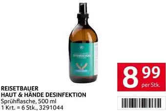 Transgourmet Reisetbauer Haut & Hände Desinfektion 500 ml Angebot