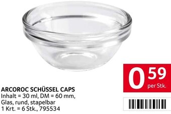 Transgourmet Arcoroc Schüssel Caps Angebot