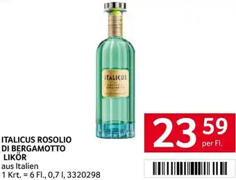 Transgourmet Italicus Rosolio Di Bergamotto Likör 0,7 l Angebot