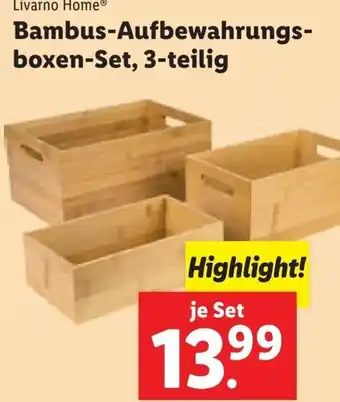 Lidl Bambus-aufbewahrungs-boxen-Set Angebot