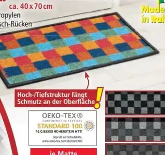 Norma Schmutzfangmatte karo Angebot