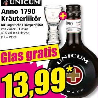 Norma Anno 1790 kräuterlikör Angebot