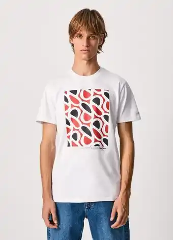 Pepe Jeans Agin t-shirt mit aufdruck vorne Angebot