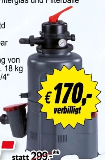 Zgonc Sandfilteranlage 30/6 Angebot